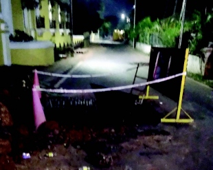 Pits dug at Ribandar not barricaded