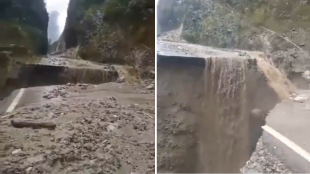 Massive landslide hits Arunachal Pradesh; Highway along China border washes away