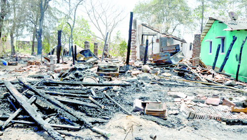 Four houses gutted in Benaulim fire