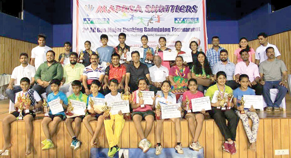 Rudra, Tanisha excel at badminton
