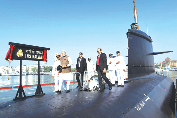 PM commissions submarine Kalvari 