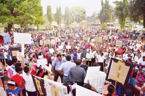 Hundreds rally to oppose Greater Panjim PDA formation