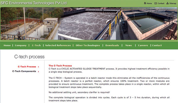 DIRTY WATER: SEWAGE CORP ENDORSES PVT TECHNOLOGY