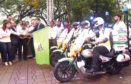 15 more motorcycle ambulances launched