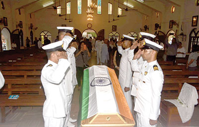Vice Admiral Silva laid to rest