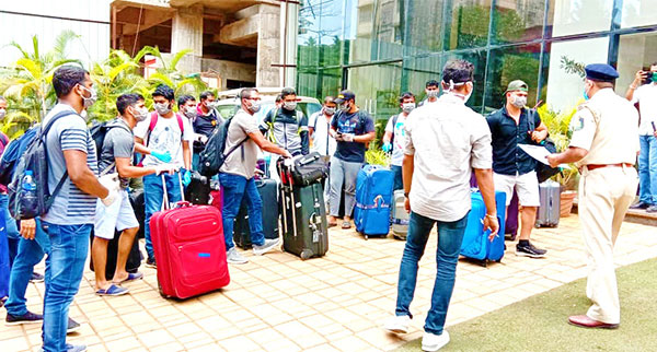 154 seafarers arrive, quarantined in Vasco hotels