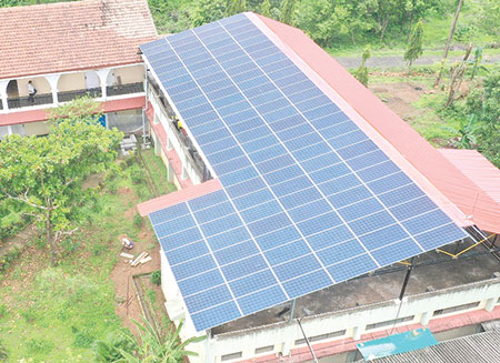 Solar power plant inaugurated at Raia