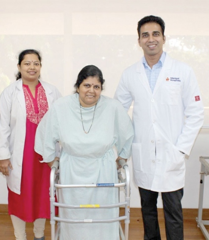 Knee replacement surgery performed at Manipal Hospitals
