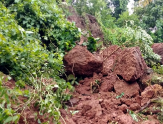 Vaddem locals in fear with another landslide