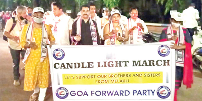 GFP holds candlelight rally in Mapusa