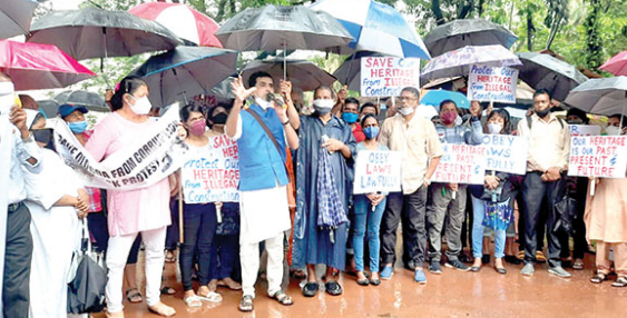 Protest over Old Goa  ‘illegal’ structure today
