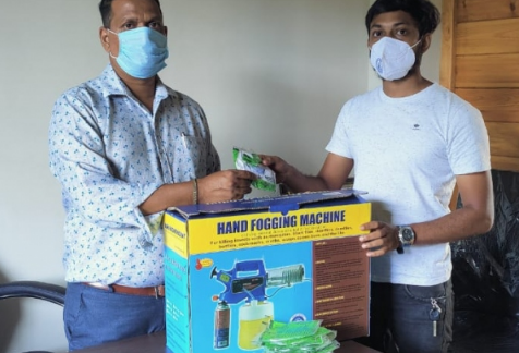 AAP donates fogging machines to Benaulim Constituency panchayats
