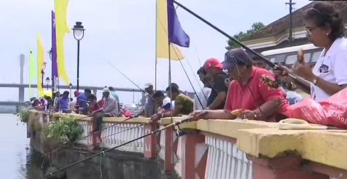 In city fishing contest, Congress highlights Mandovi River pollution
