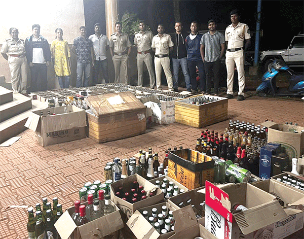 Liquor worth Rs 18.9L seized at Colva, Morjim and Panjim 