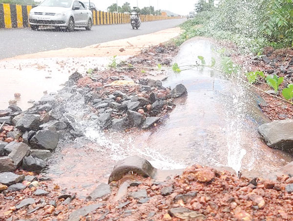 Water getting wasted due to negligence of PWD