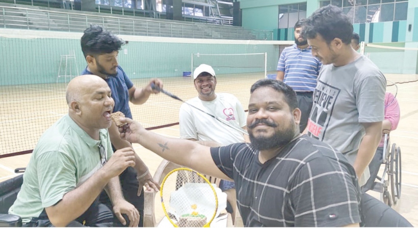 GBA celebrates India’s Thomas Cup win with para badminton players