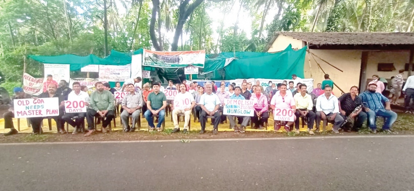 Satyagraha to demolish illegal bungalow at Old Goa completes 200 days
