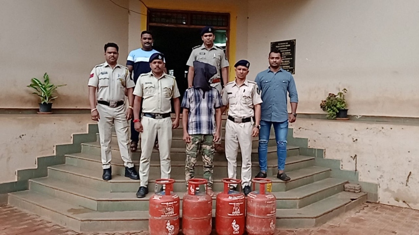 One person caught red-handed for LPG Cylinder theft