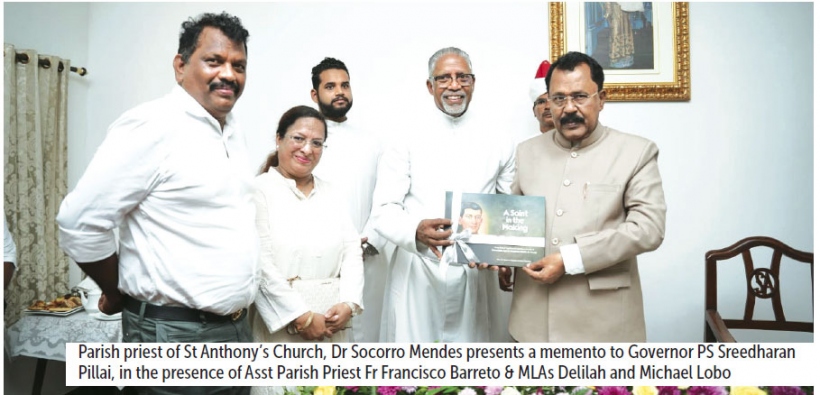 Governor of Goa visits St Anthony’s Church, Siolim