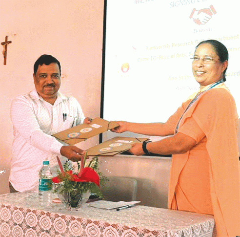 Carmel College signs MoU with Goa State Biodiversity Board