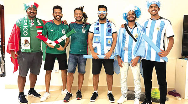 Goans enjoying World football in Doha