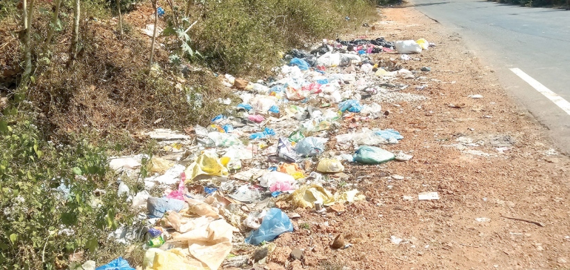Secluded Borim-Bethora bypass marred with piles of garbage, turns into eyesore 