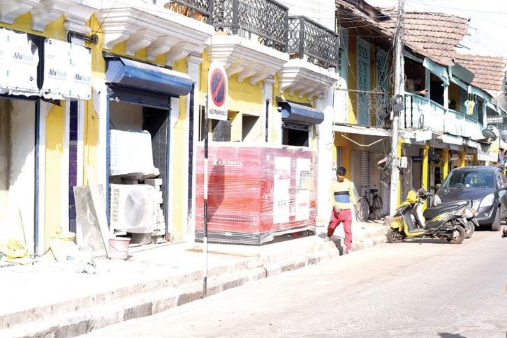 Footpath adjoining heritage building at Sao Tome ‘encroached’ to install a generator set