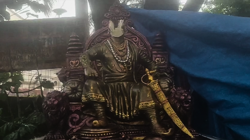 Herald: Chhatrapati Shivaji Maharaj Statue in Karaswada Vandalised; Sparks  Public Outrage