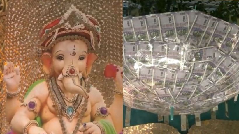 Ganesh Temple Decorated With Currency Notes Worth Over ₹ 2 Crore in BLR