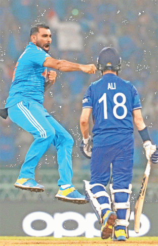 Weavers and magicians in blue weave a spell in a masterclass of bowling