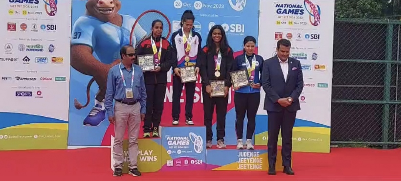 Akanksha Salunkhe Secures Gold in Women's Individual Squash at 37th National Games