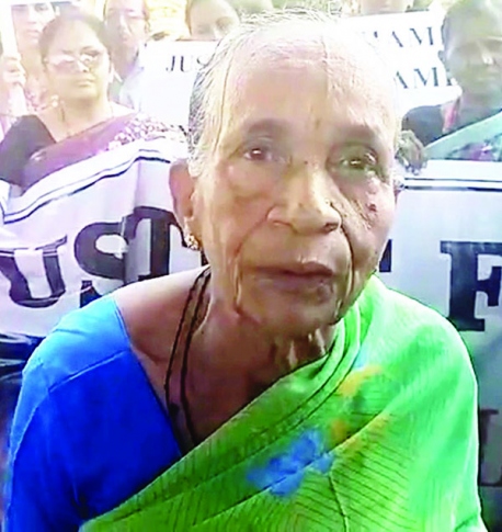 Baina locals take to the streets to fight for 80-year-old, whose daughter-in-law declared her dead