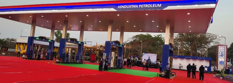 IEW GOA: Petroleum Minister Hardeep Singh Puri inaugurated HPCL’s New Retail Outlet “HP Panchtattva energy station”