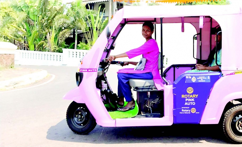 Safe, reliable and affordable: Aldona’s Mukti Nagvekar and her zippy pink e-rickshaw are a boon for women