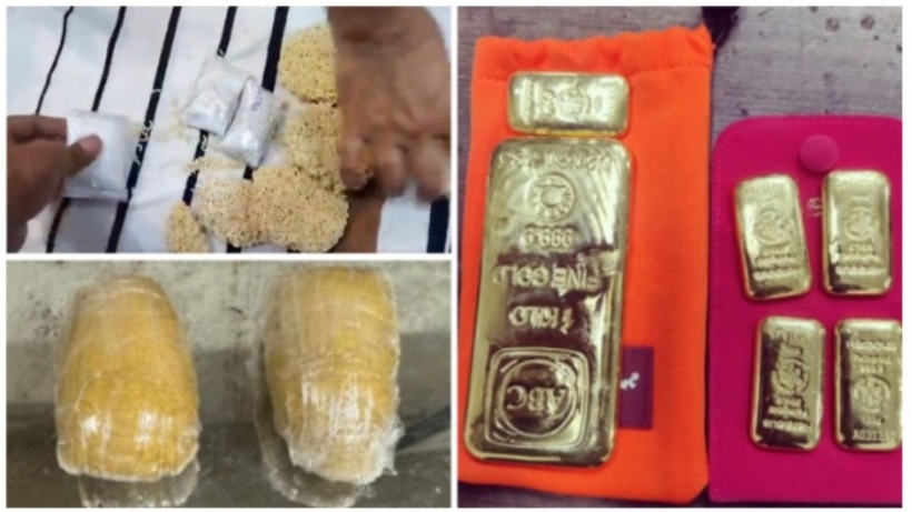 4 apprehended for smuggling Gold Valued at Rs 6.46 cr and Diamonds hidden in noodle packets were Seized at Mumbai Airport