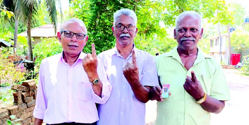 Senior citizens defy age, aches and pains;  turn up to make their vote count