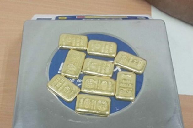 1 kg gold seized at Dabolim airport, two from Bhatkal held