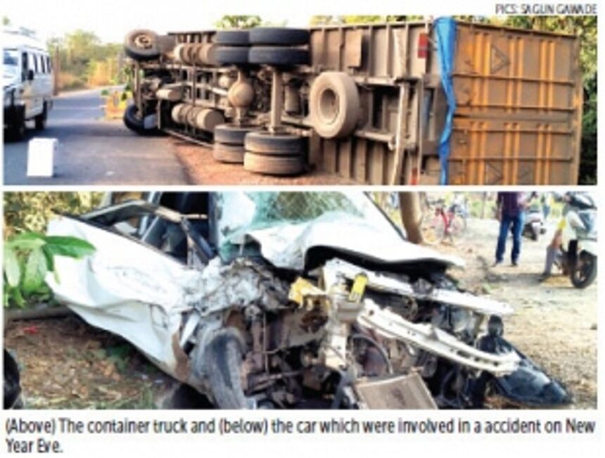 1 killed in New Year Day accident