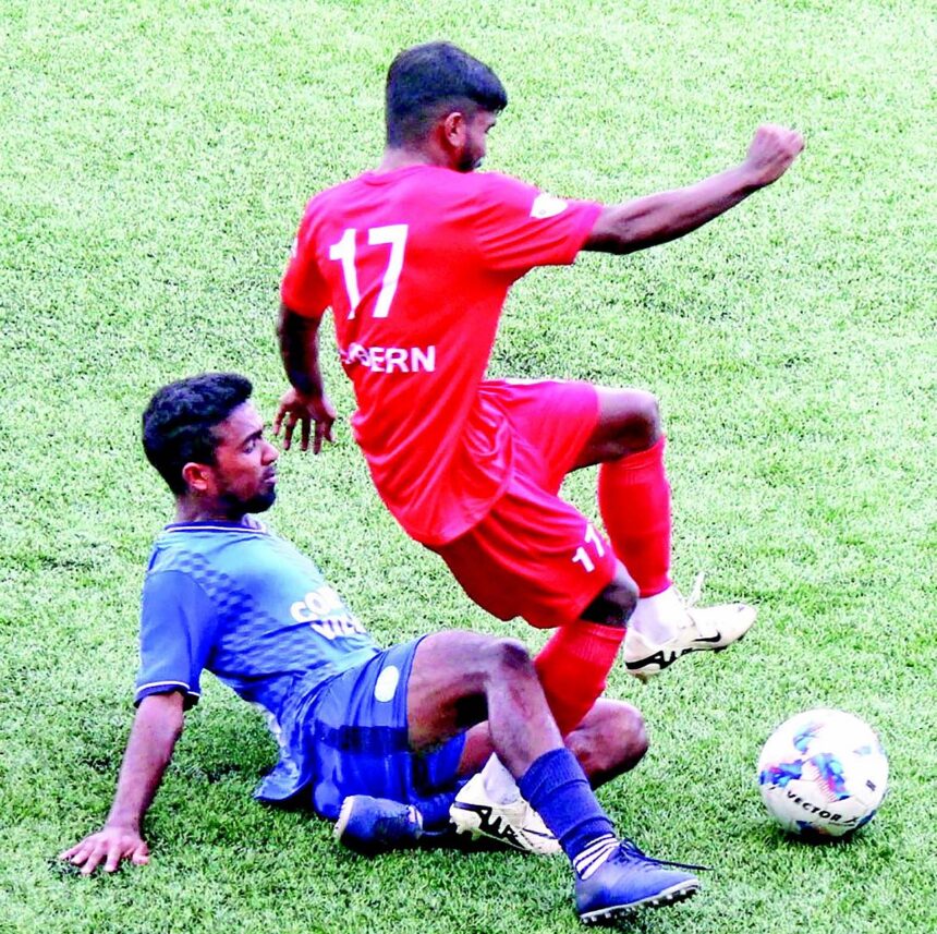 10-man Churchill Bros down Cortalim Villagers in a 3-2 thriller 1 10-man Churchill Bros down
Cortalim Villagers in a 3-2 thriller