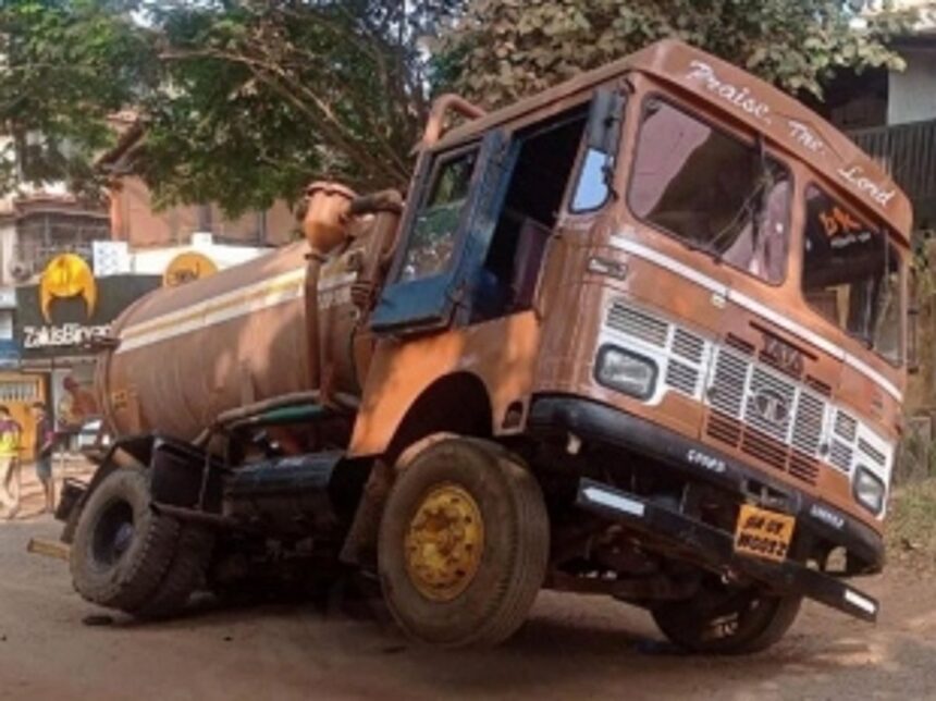 10th truck falls prey to Panjim’s smart roads