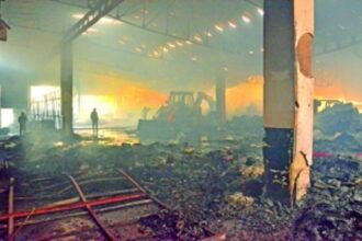 11 fire tenders, 90 firefighters pressed into service to douse flames