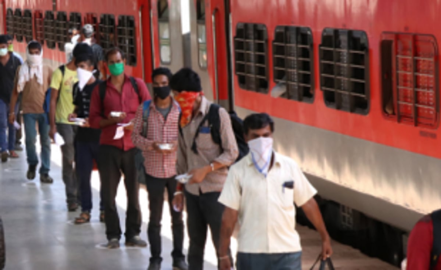 1,196 migrants take train to MP