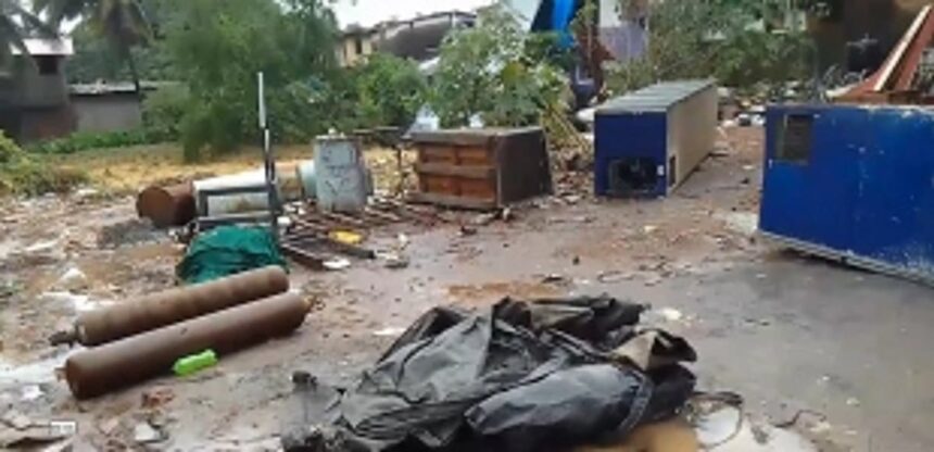 12 INJURED IN GAS LEAKAGE AT SCRAPYARD IN ST CRUZ ; 60 AFFECTED