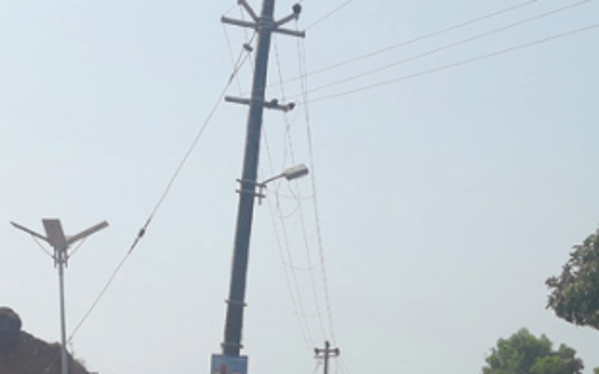 14 power poles damaged  between Uguem and Bhati