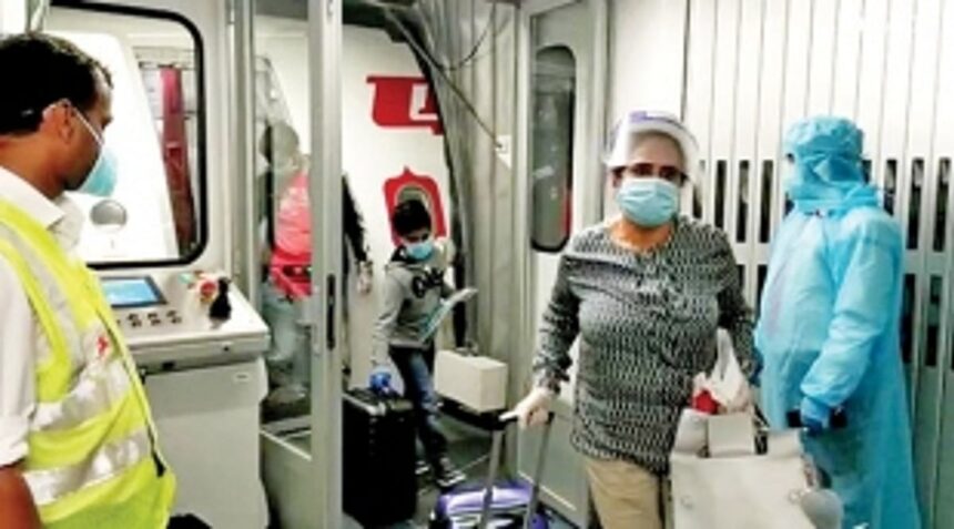 153 stranded Indians from Sharjah arrive at Dabolim airport