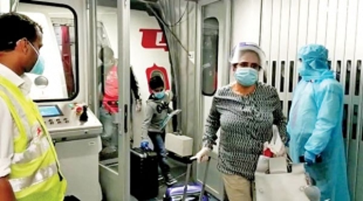 153 stranded Indians from Sharjah arrive at Dabolim airport