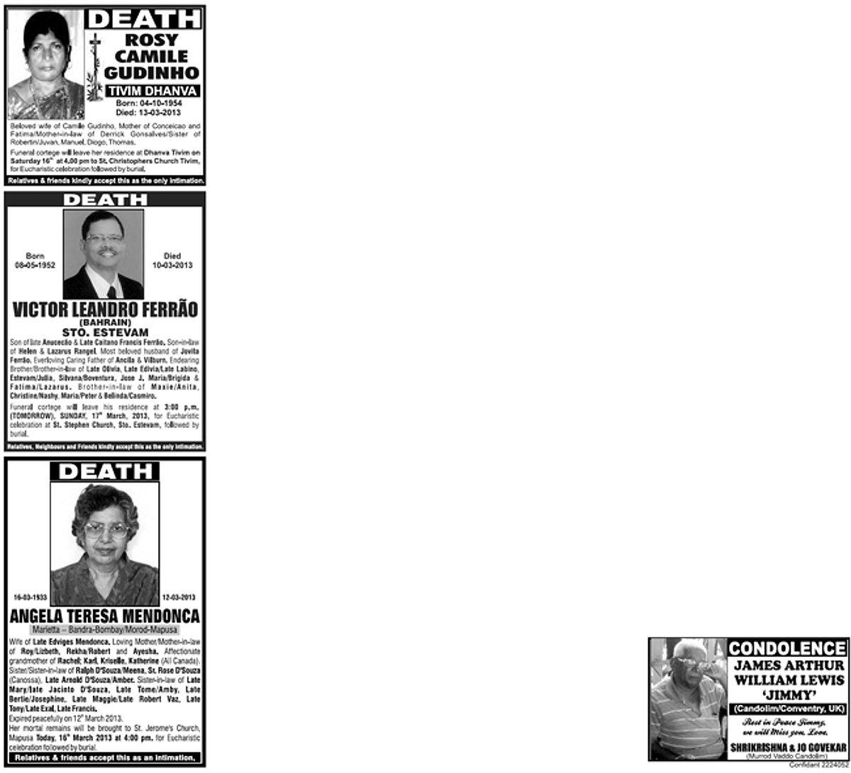 16 March 2013