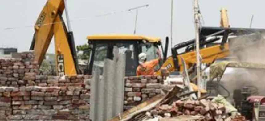 17 houses razed in Vathadev to make way for new bypass