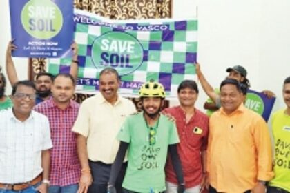 17-year-old cyclist on Save Soil tour feted in Vasco