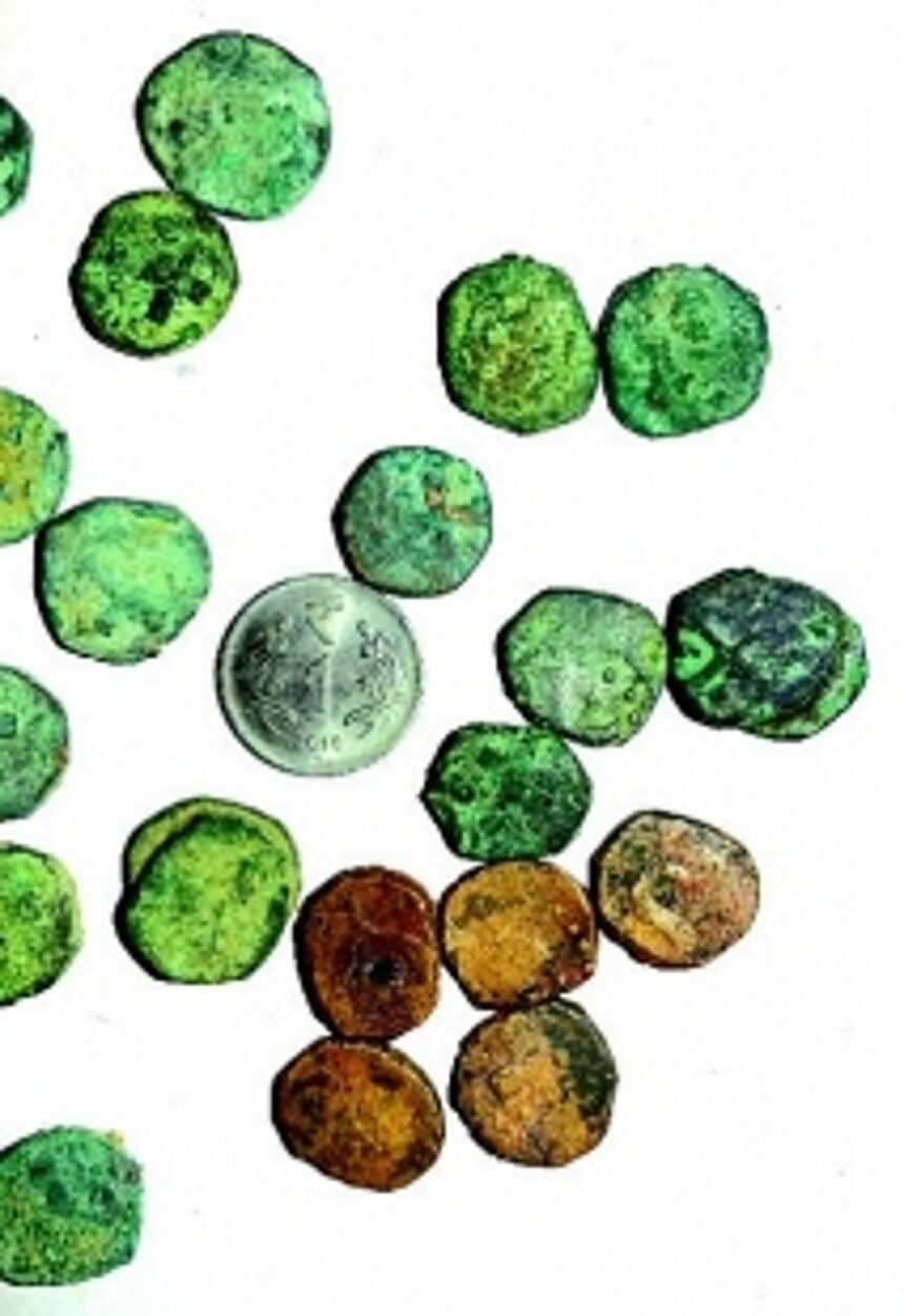 17th century coins unearthed from farm at Nanoda, Sattari 1 17th century coins unearthed from farm at Nanoda, Sattari